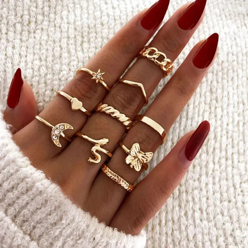 10-Piece Set King Ring