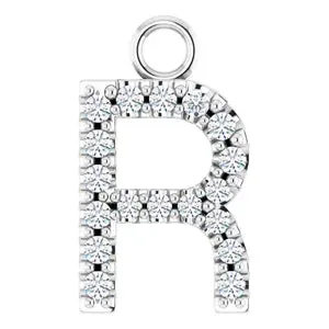 14K Diamond Letter Necklace