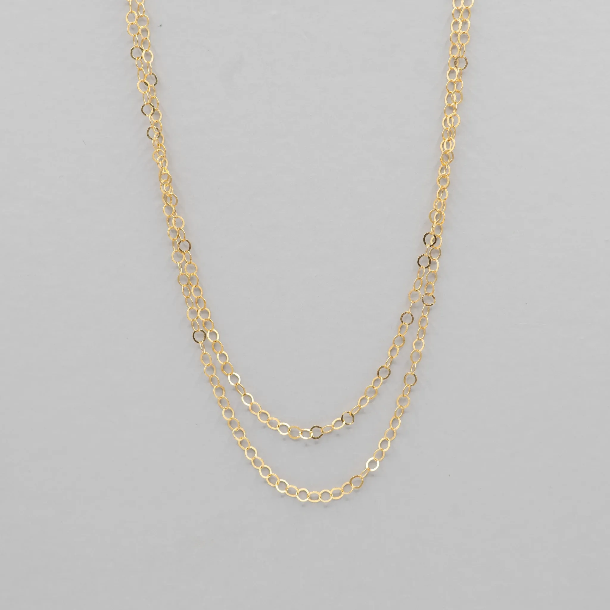 14k Gold Filled 3mm Circle Layering Chain