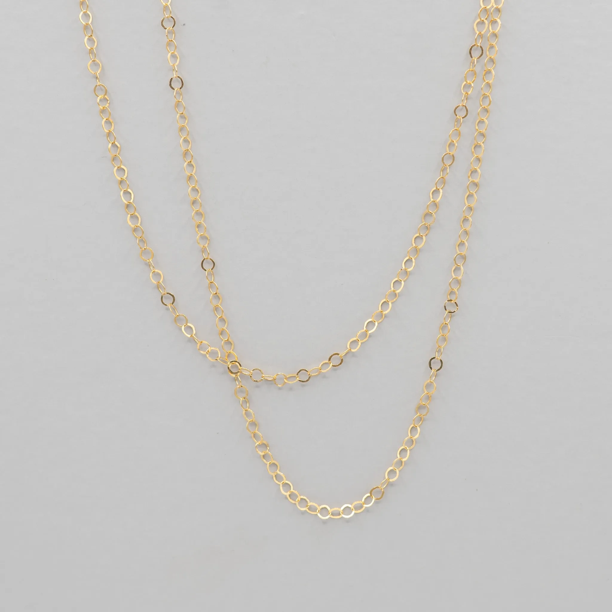 14k Gold Filled 3mm Circle Layering Chain