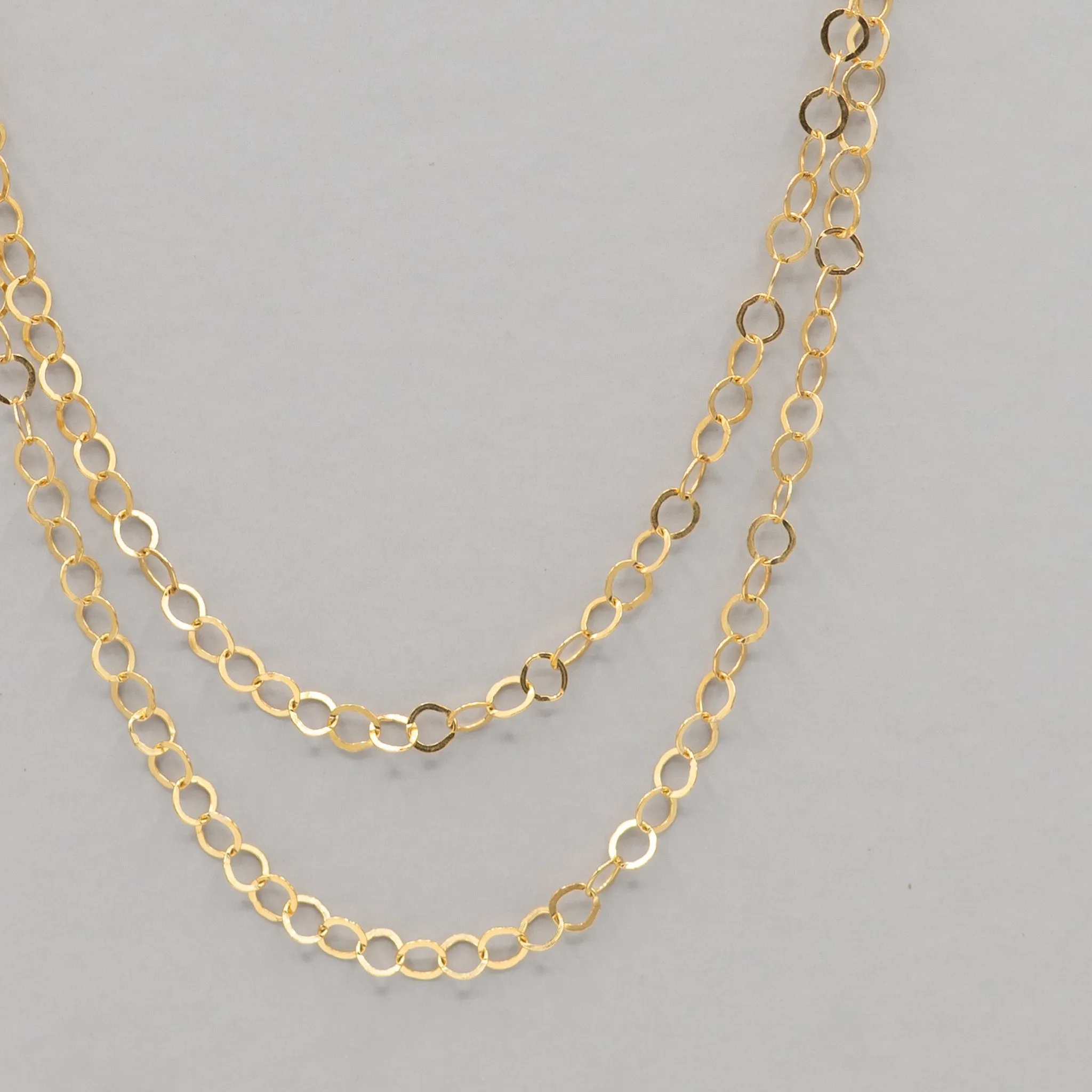 14k Gold Filled 3mm Circle Layering Chain