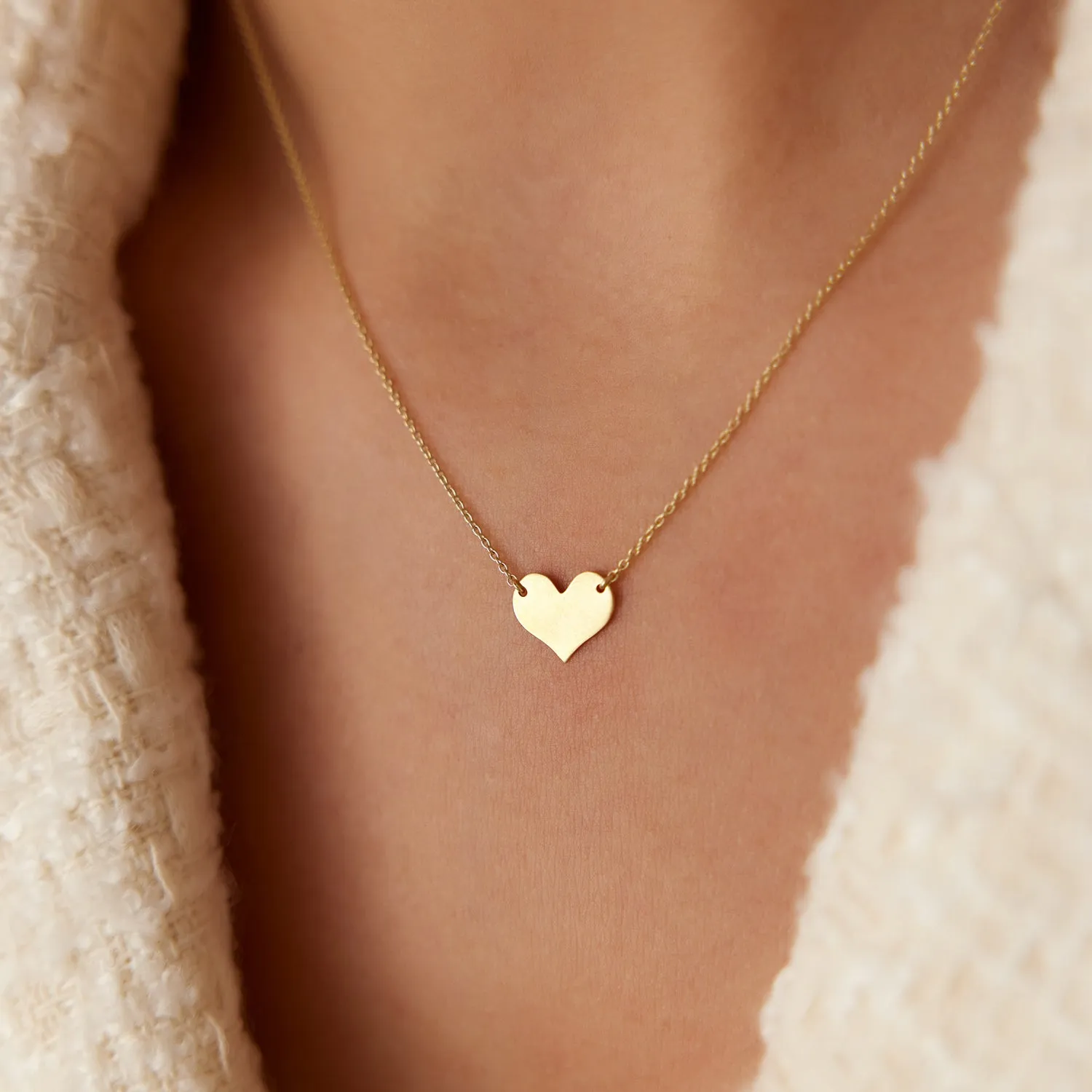 14k Gold Heart Necklace