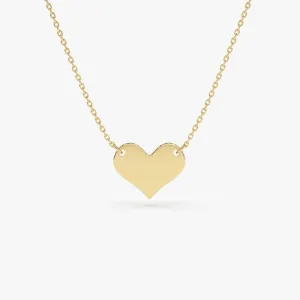 14k Gold Heart Necklace