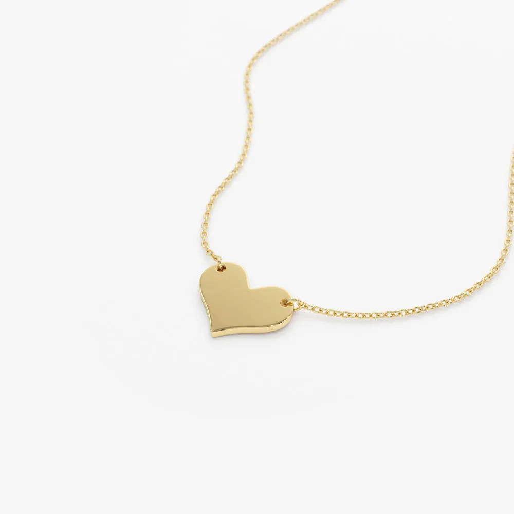 14k Gold Heart Necklace