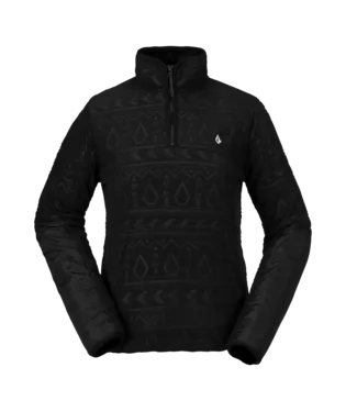 22/23 Volcom Womens Polar Fleece Pullover Black