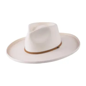 28 Eastern Byron Felt Wide Brim - Cream