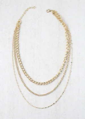 3-Layered Chain Necklace