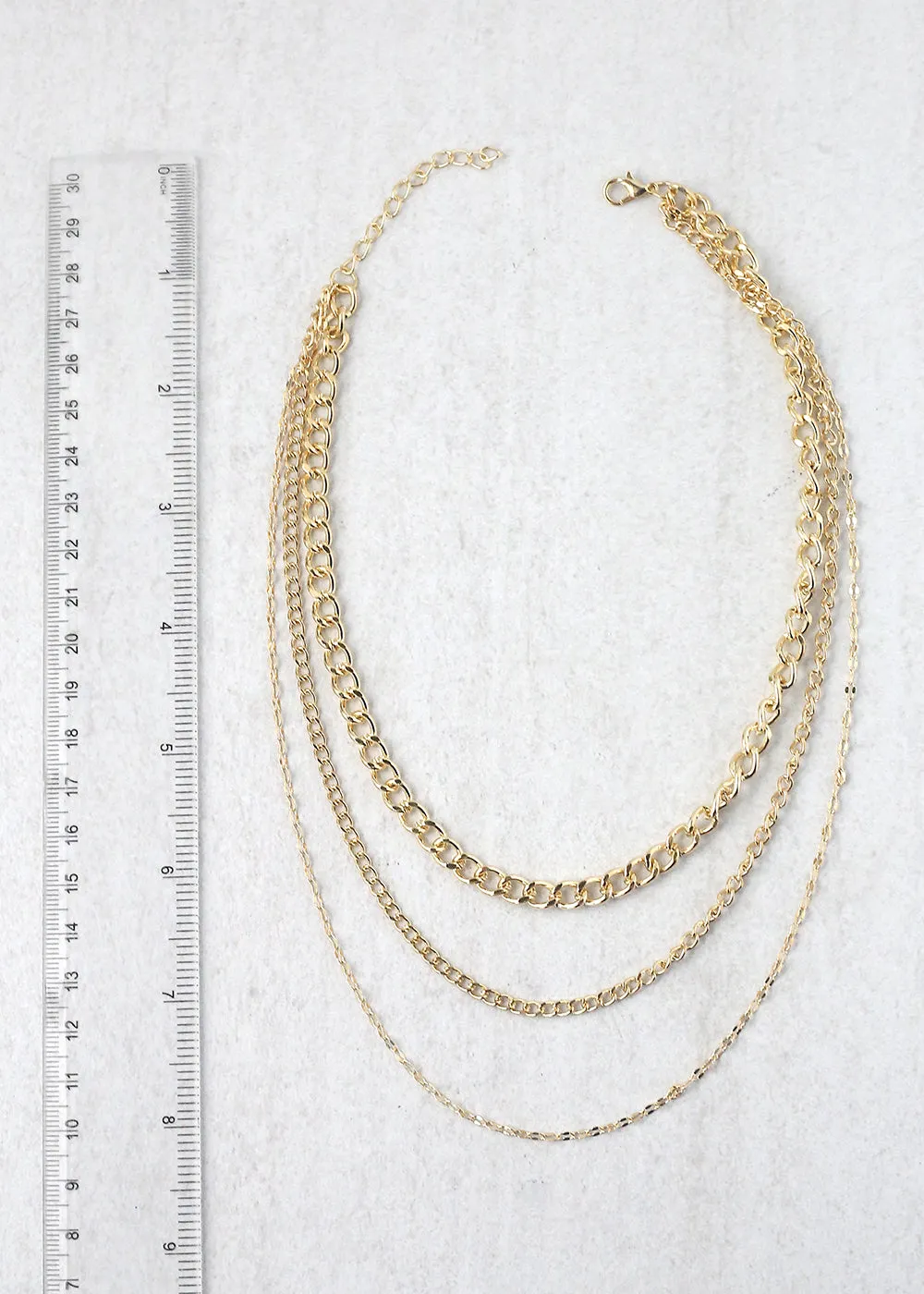 3-Layered Chain Necklace