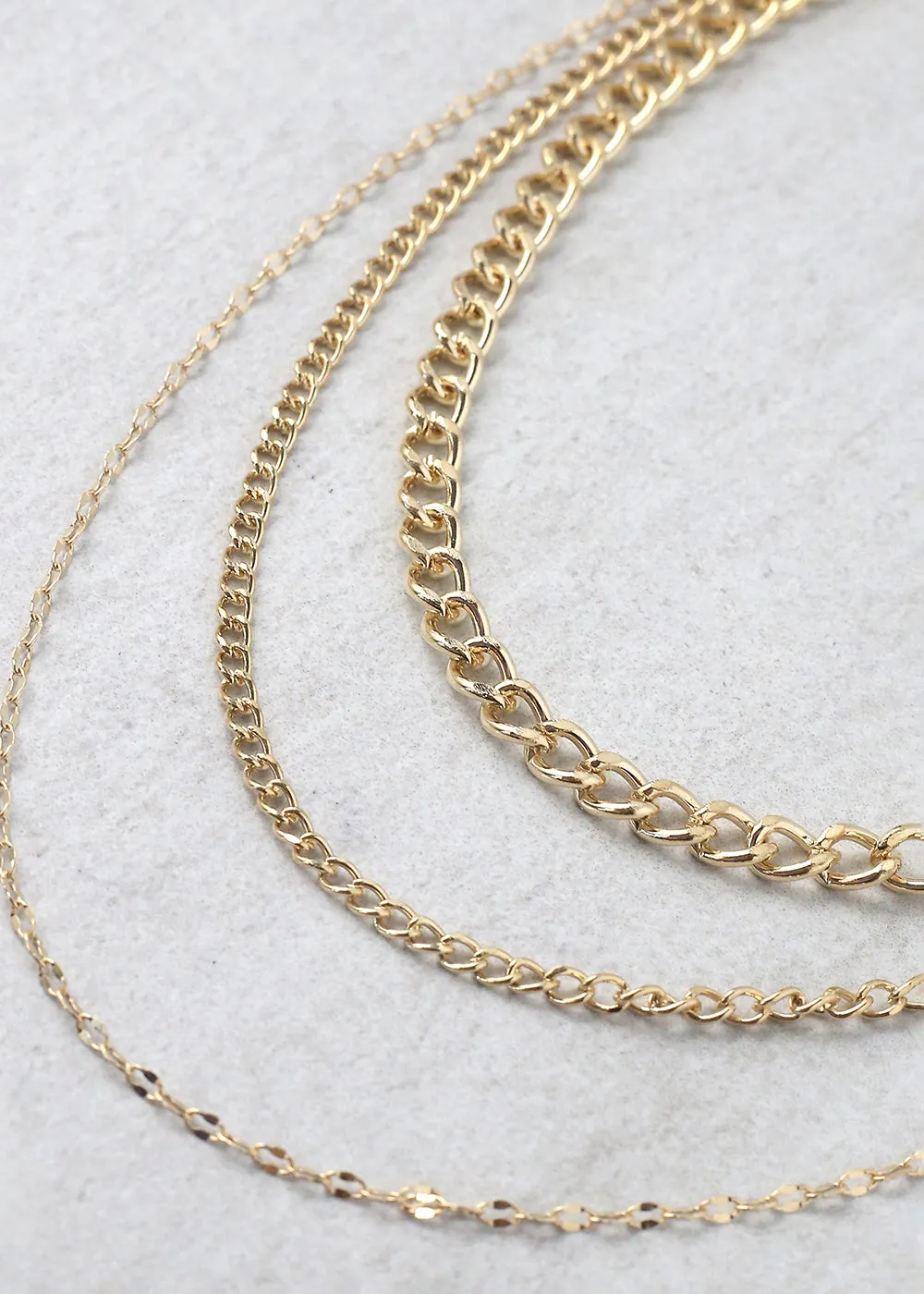 3-Layered Chain Necklace