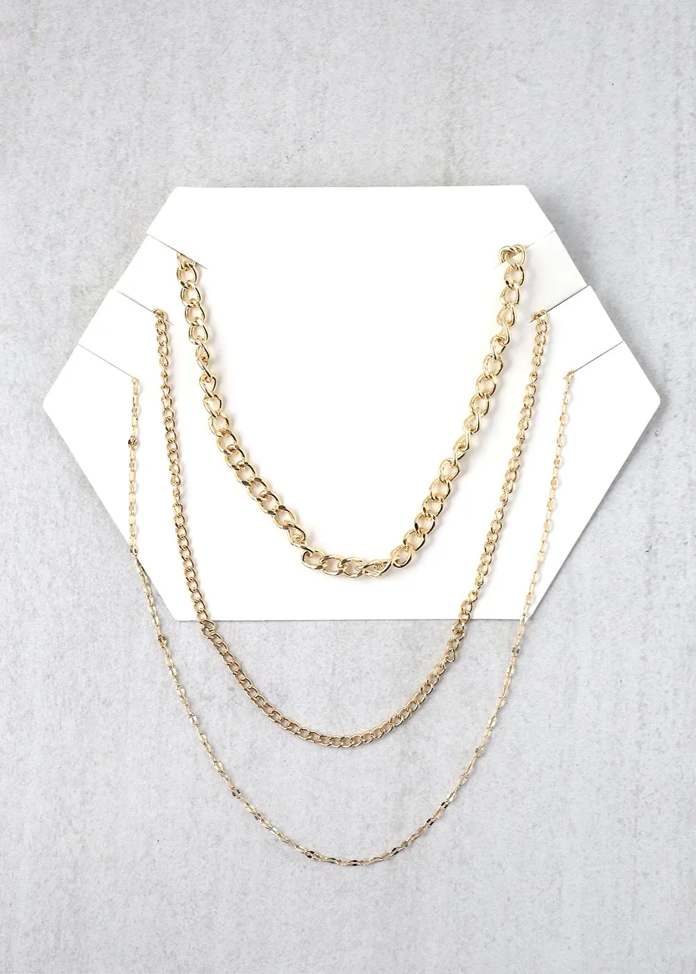 3-Layered Chain Necklace