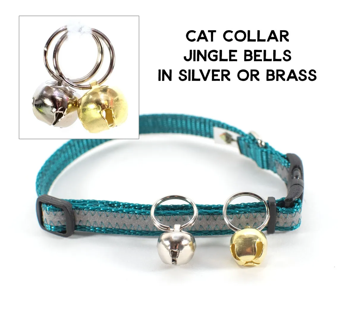 3/8" Adjustable Breakaway Cat Collar | Solid or Reflective | 16 colors