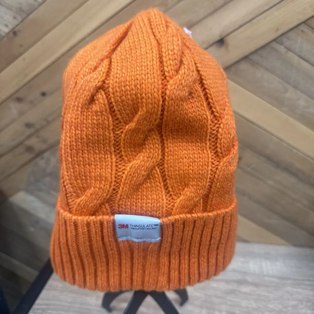 3M Thinsulate Orange Knit Beanie Hat: orange-unisex-