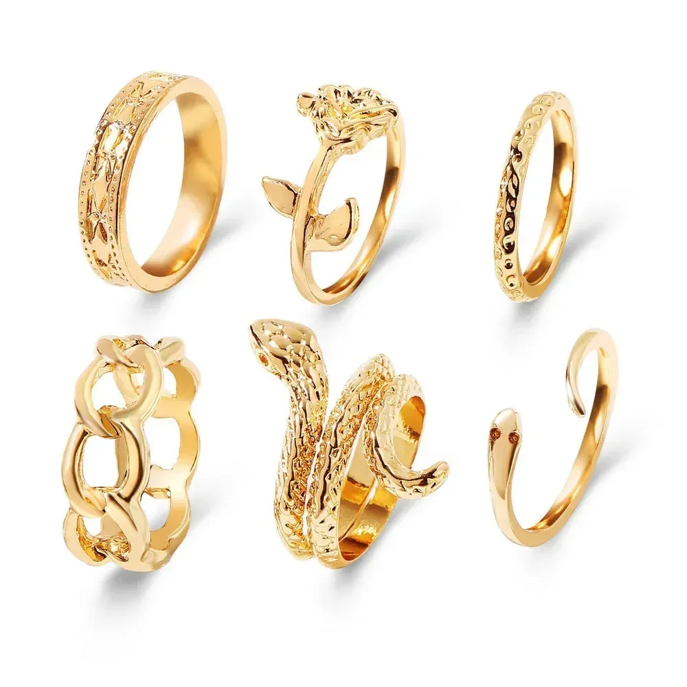 6pcs Kiwidress King Ring