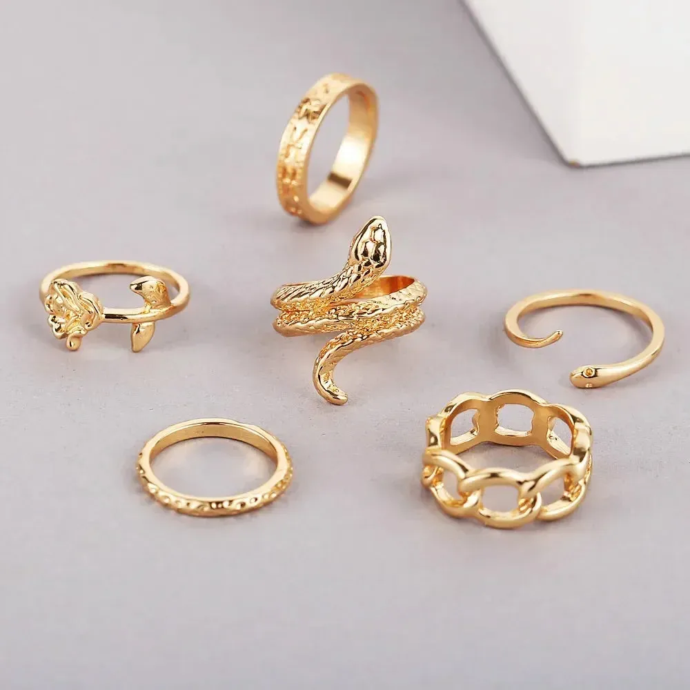 6pcs Kiwidress King Ring