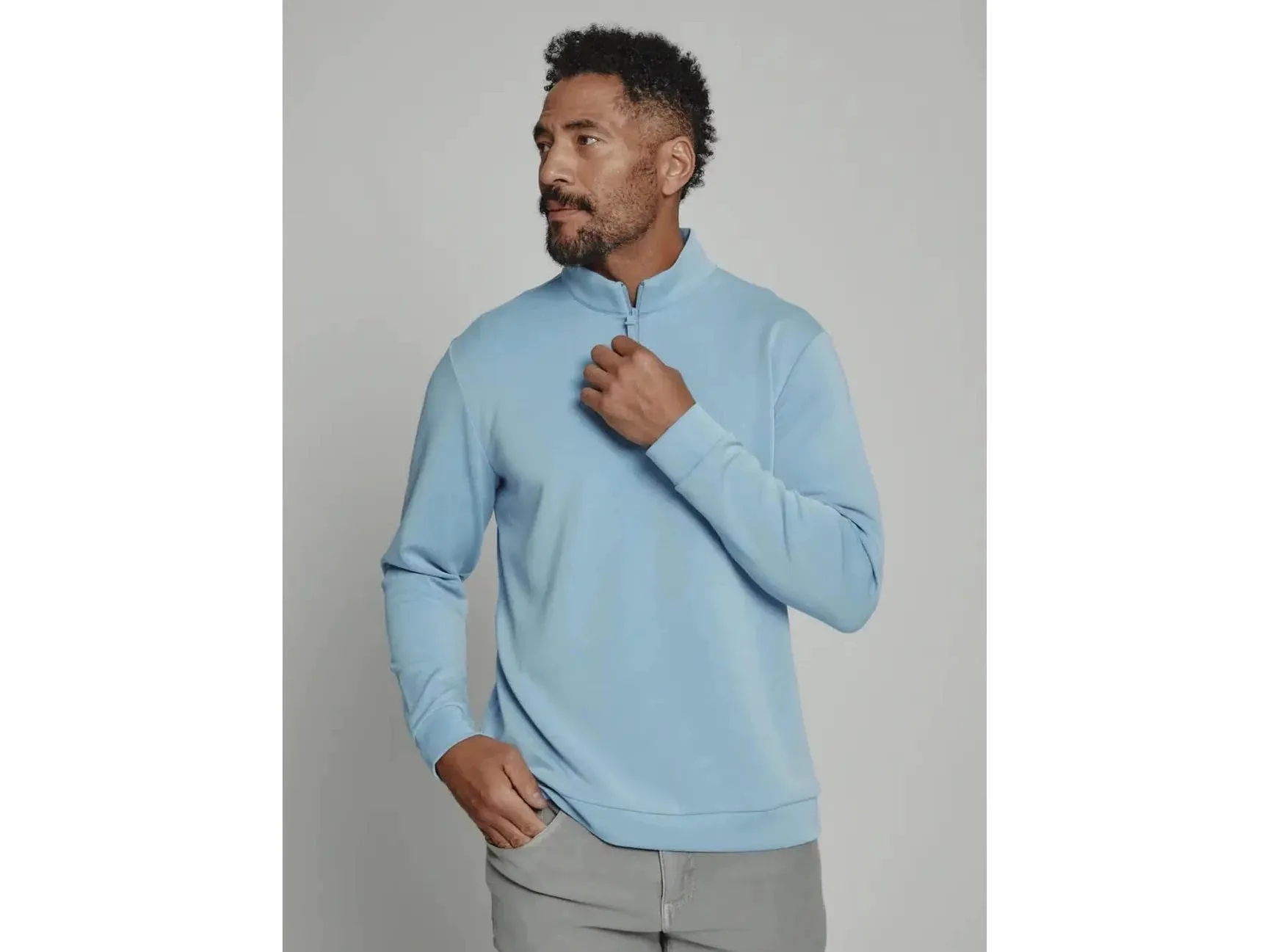 7 Diamonds Rev Quarter Zip, 1/4 Zip Pullover In Blue