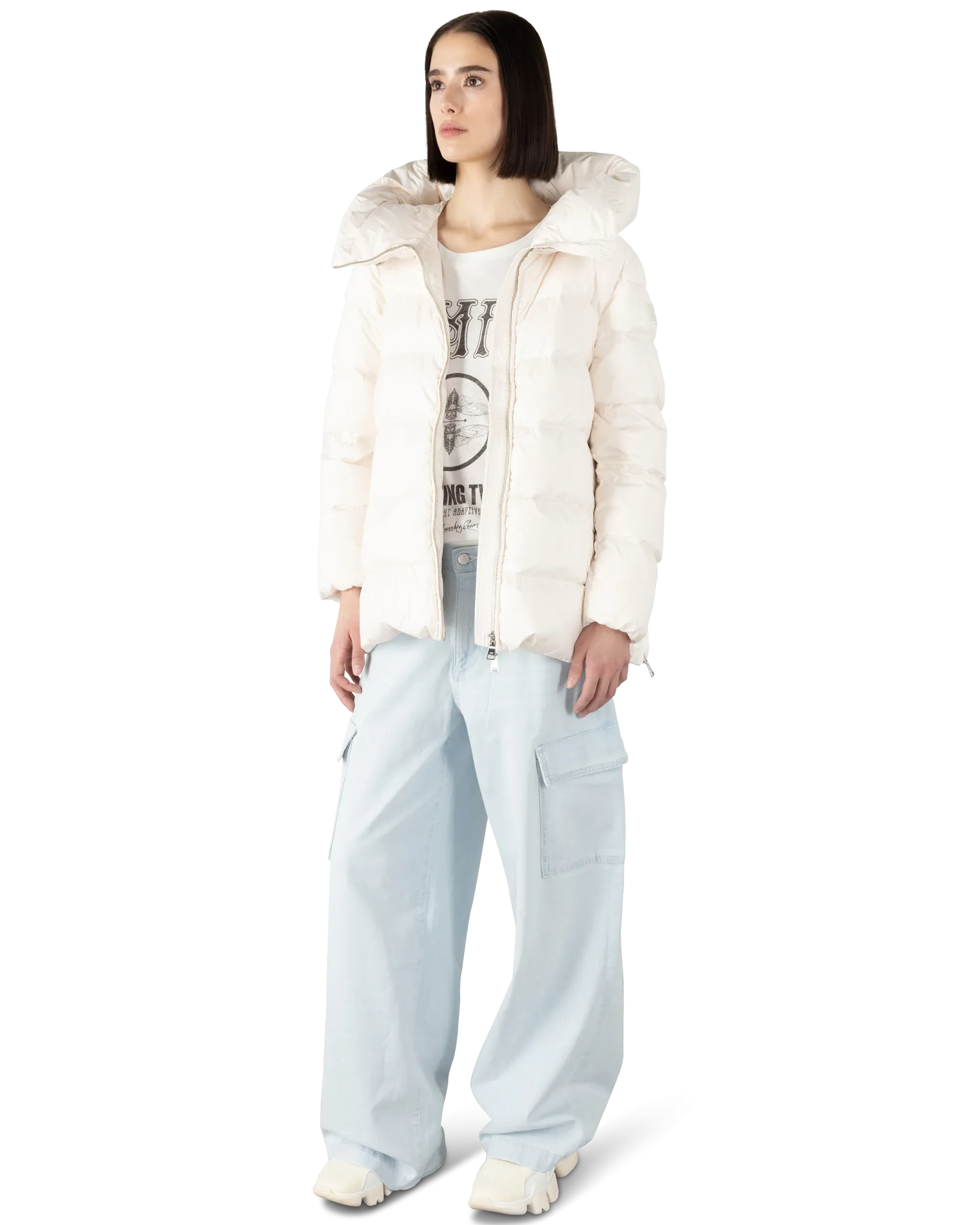 A-Shape In Cocoon Down Puffer Jacket