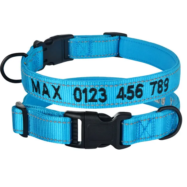 Adjustable Nylon Dog Collar Personalized