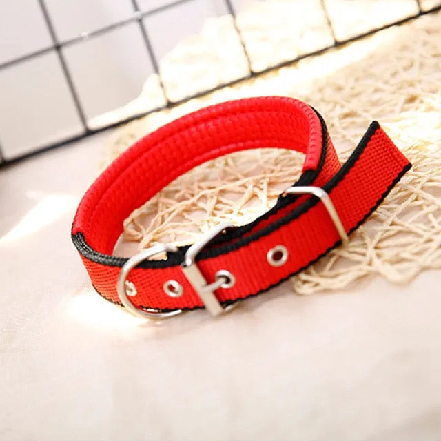 Adjustable Nylon Dog  Collars Neck