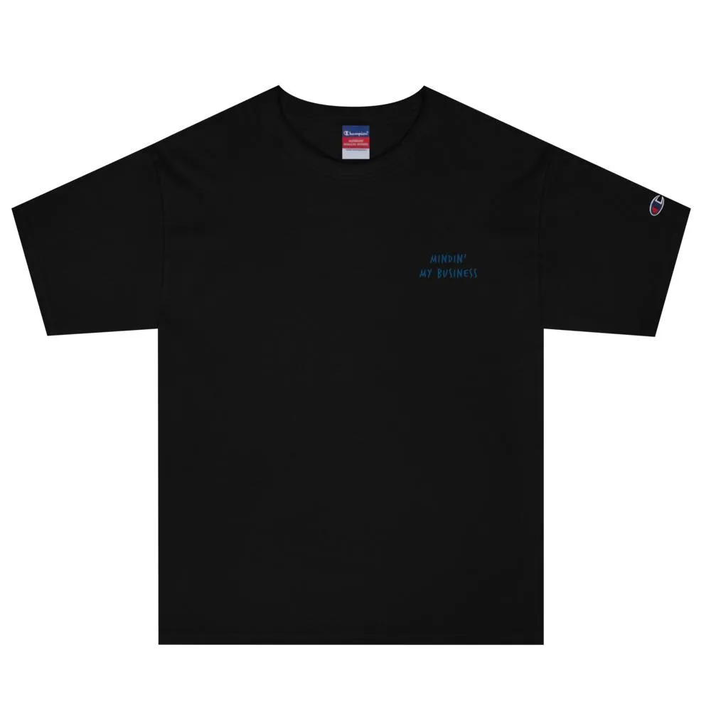 AFFICIAL x CHAMPION 'Mindin' my Business' Embroidered T-Shirt