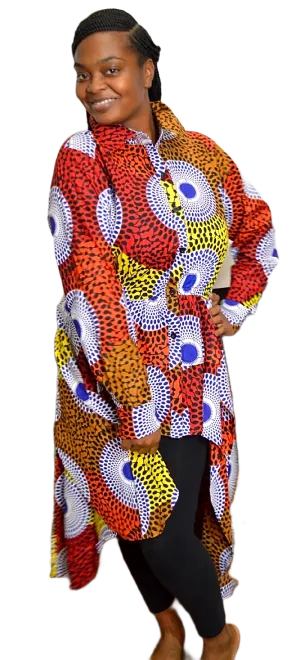 African Print Tiered Tunic