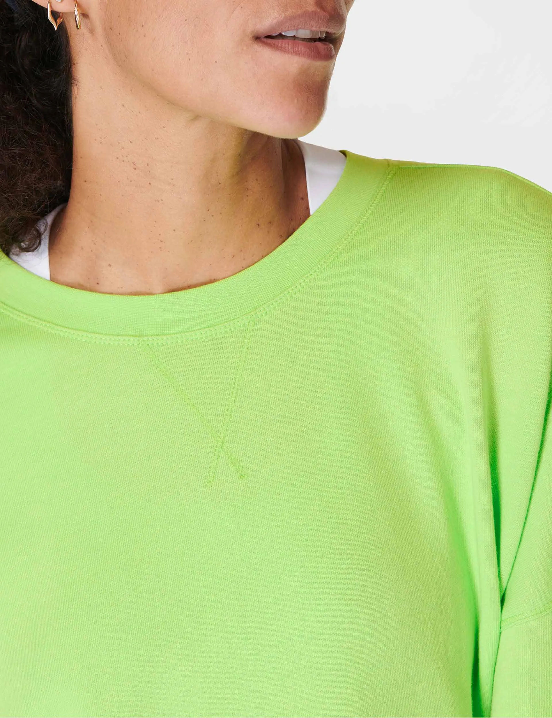 After Class Longline Sweatshirt - Zest Green