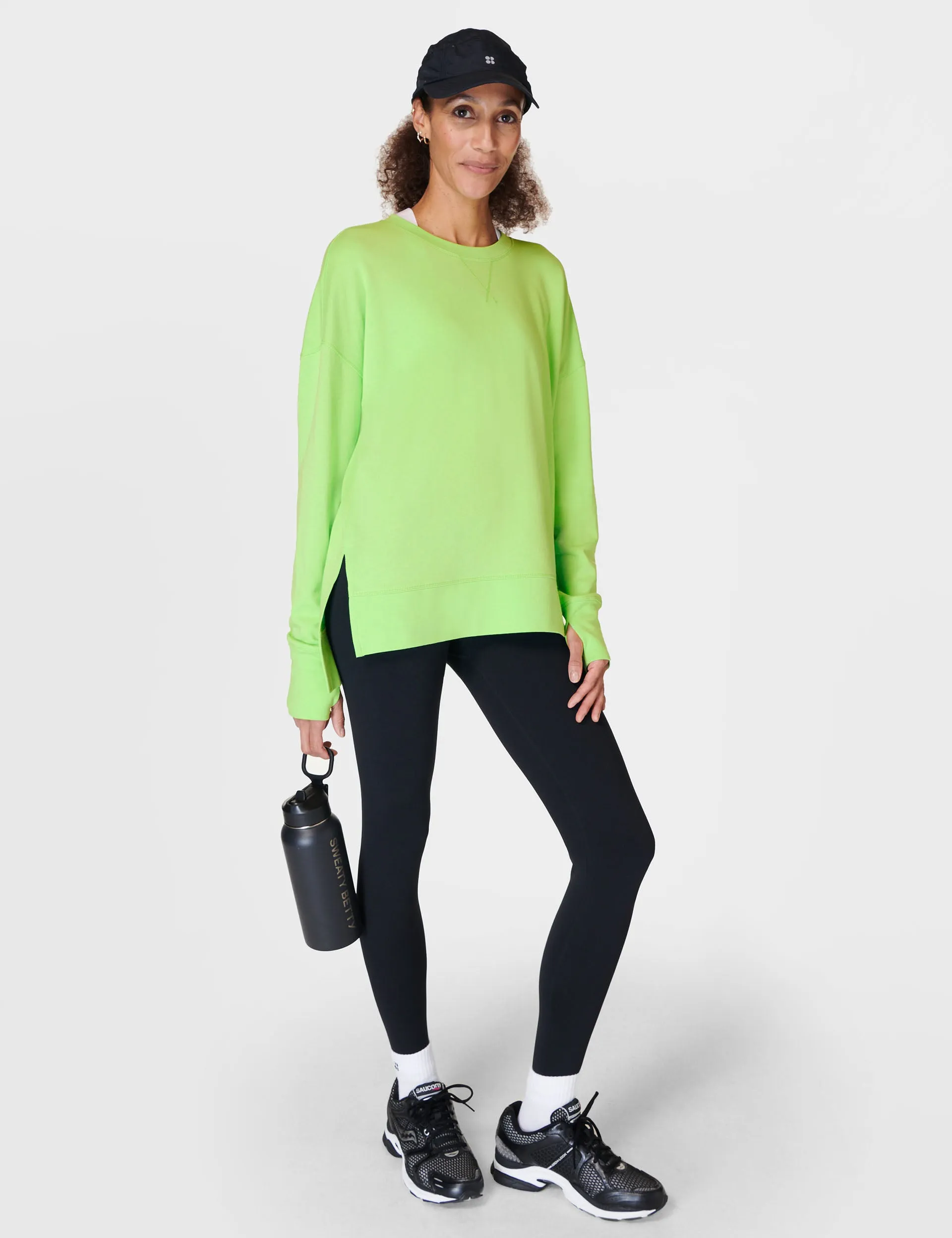 After Class Longline Sweatshirt - Zest Green