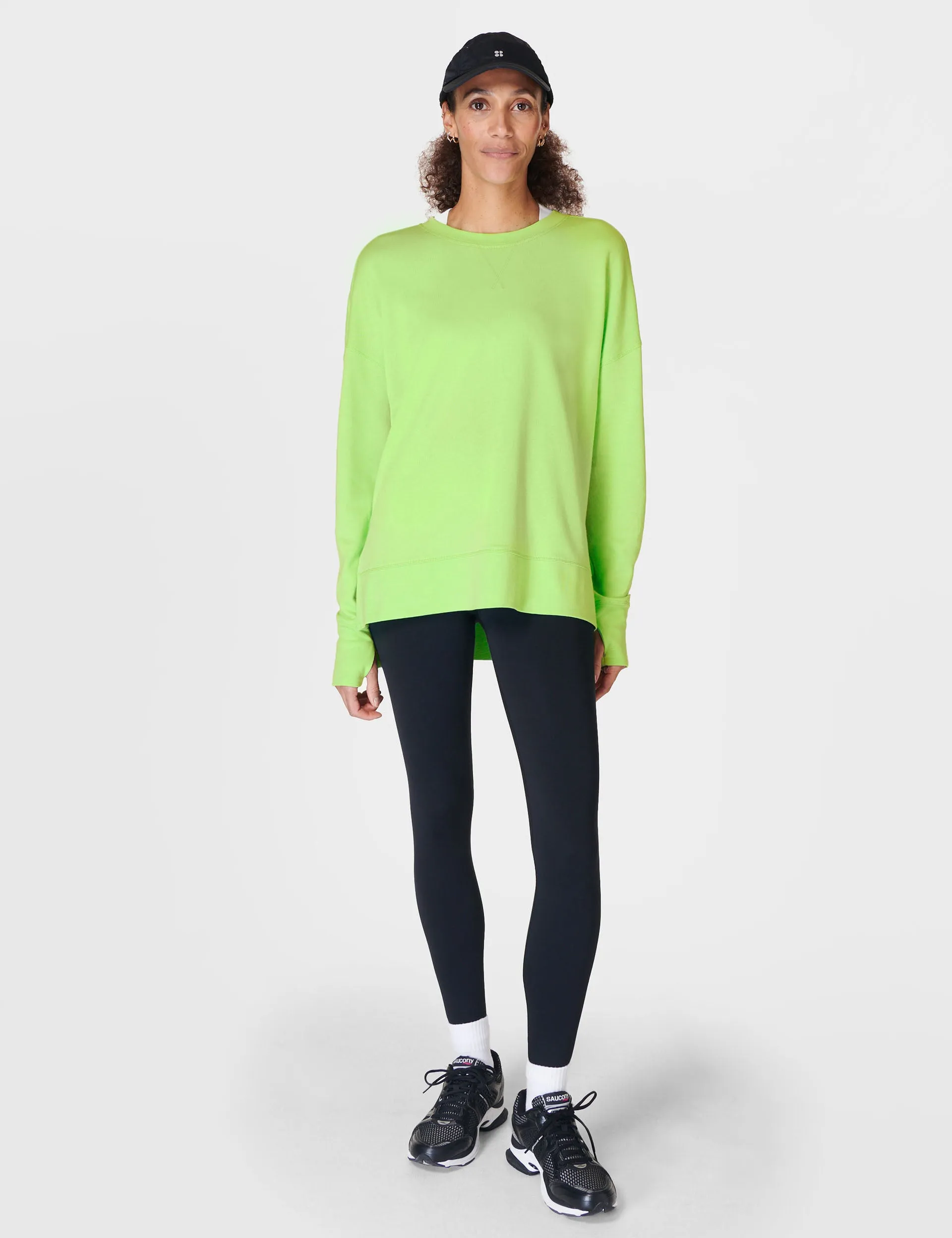 After Class Longline Sweatshirt - Zest Green