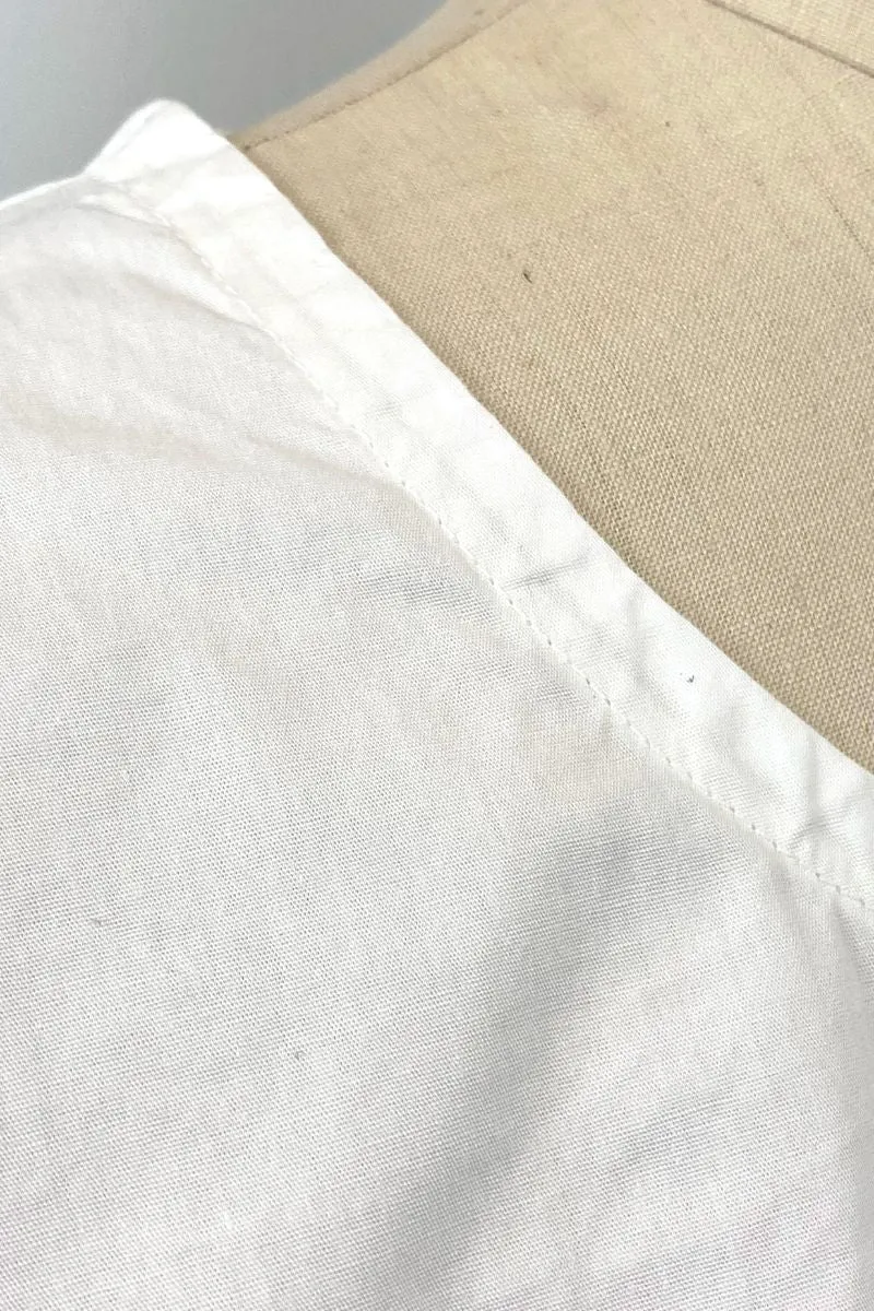 Allyn Boxy Tee Organic Cotton Poplin in White