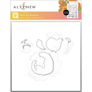 Altenew - Stencils - Gracious Peonies Layering