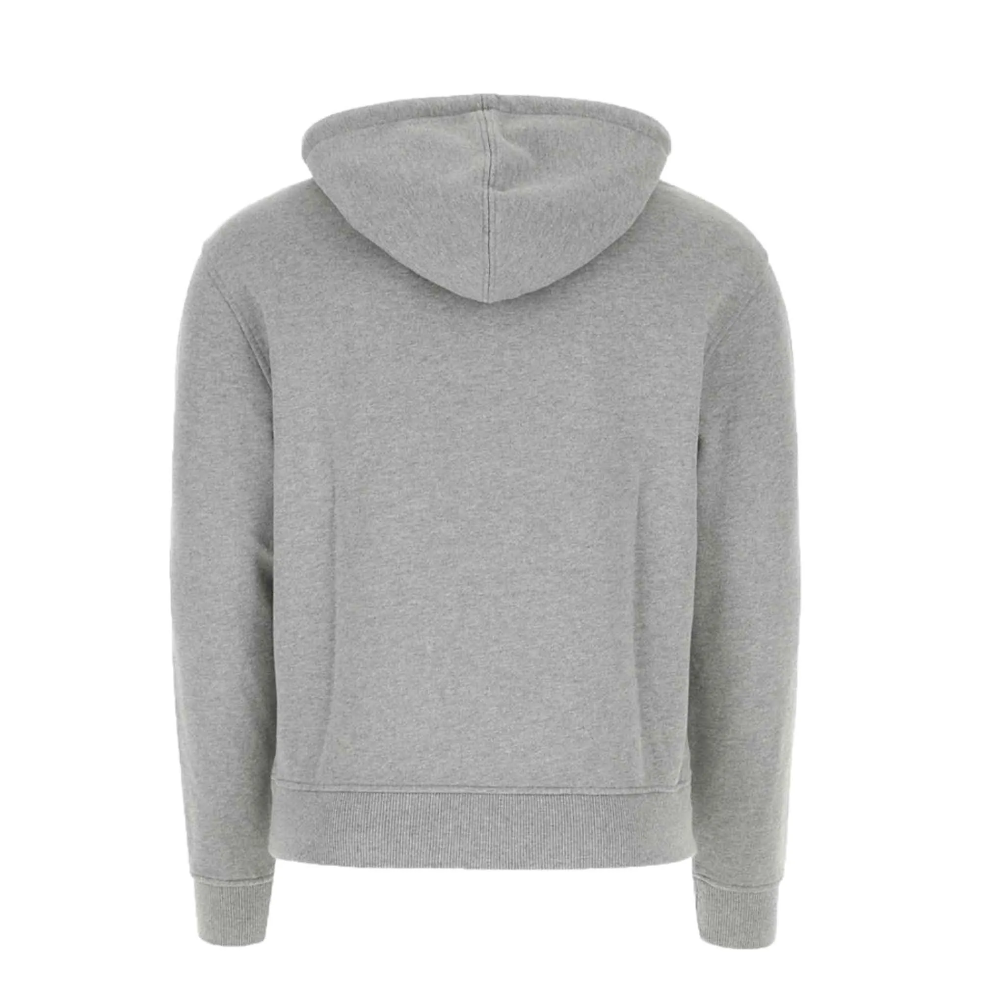 AMI Paris De Coeur Oversized Hoodie in Heather Grey