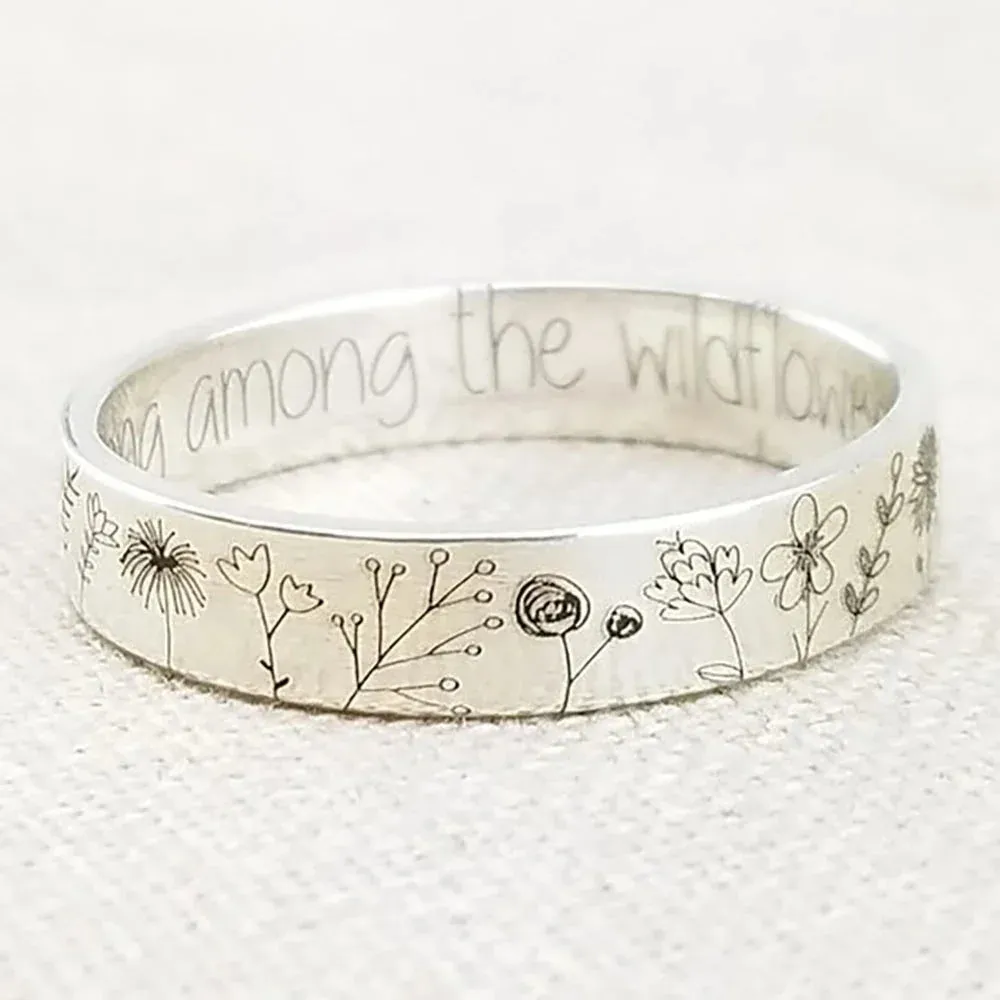 Among the Flower King Belong "You Wildflowers" Ring