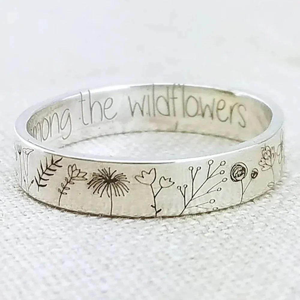 Among the Flower King Belong "You Wildflowers" Ring