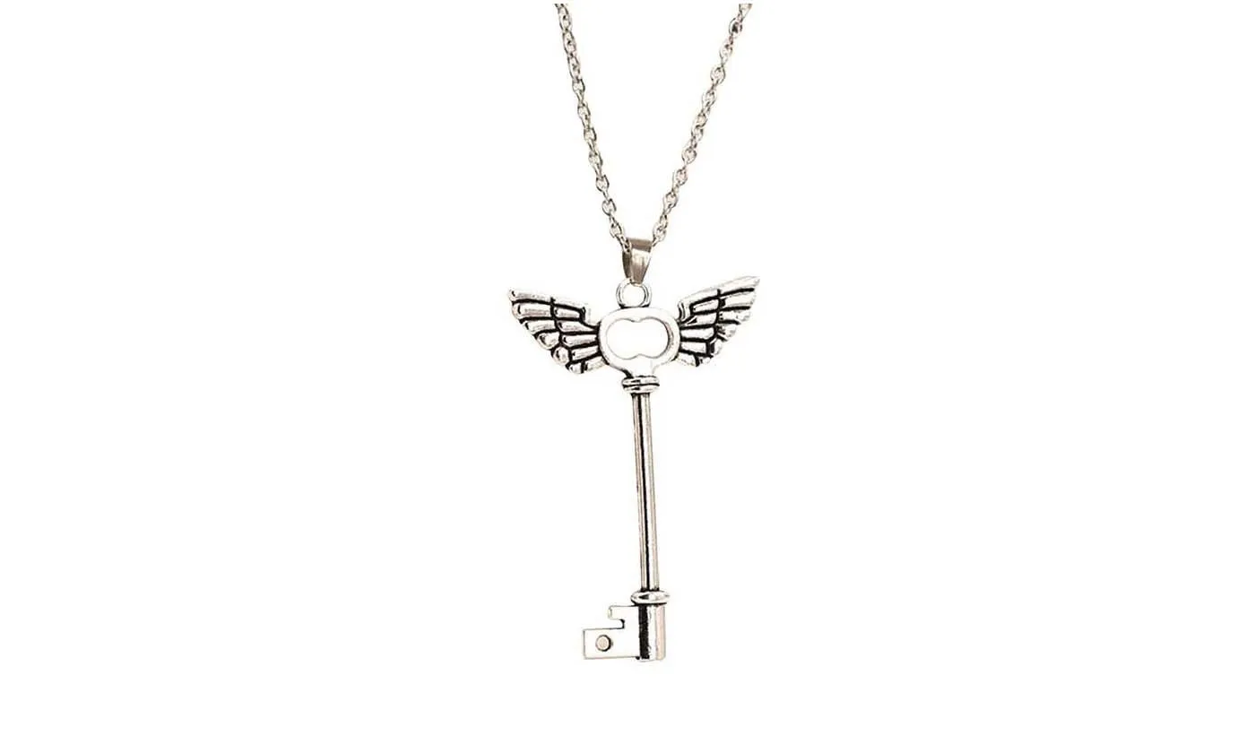 Angel wings Key Friendship Pendant