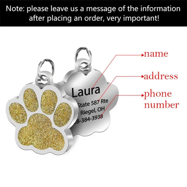 Anti-lost Custom Dog ID Tag Engraved