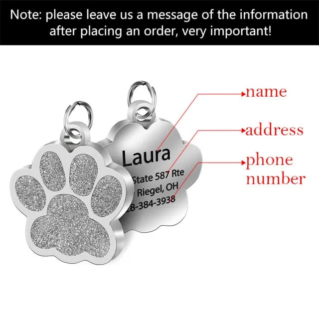 Anti-lost Custom Dog ID Tag Engraved