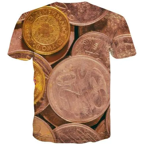 Australian Dollar T-shirt Men Money Tshirts Novelty Metal Shirt Print Australia Tshirt Anime Gothic T-shirts 3d Short Sleeve