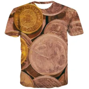 Australian Dollar T-shirt Men Money Tshirts Novelty Metal Shirt Print Australia Tshirt Anime Gothic T-shirts 3d Short Sleeve