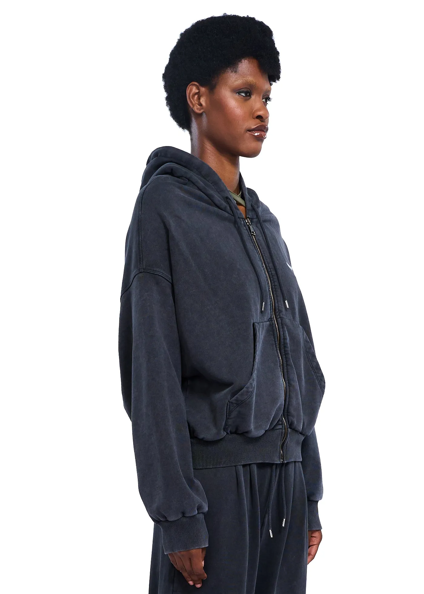 AVAVAV Shoulderless Hoodie Black