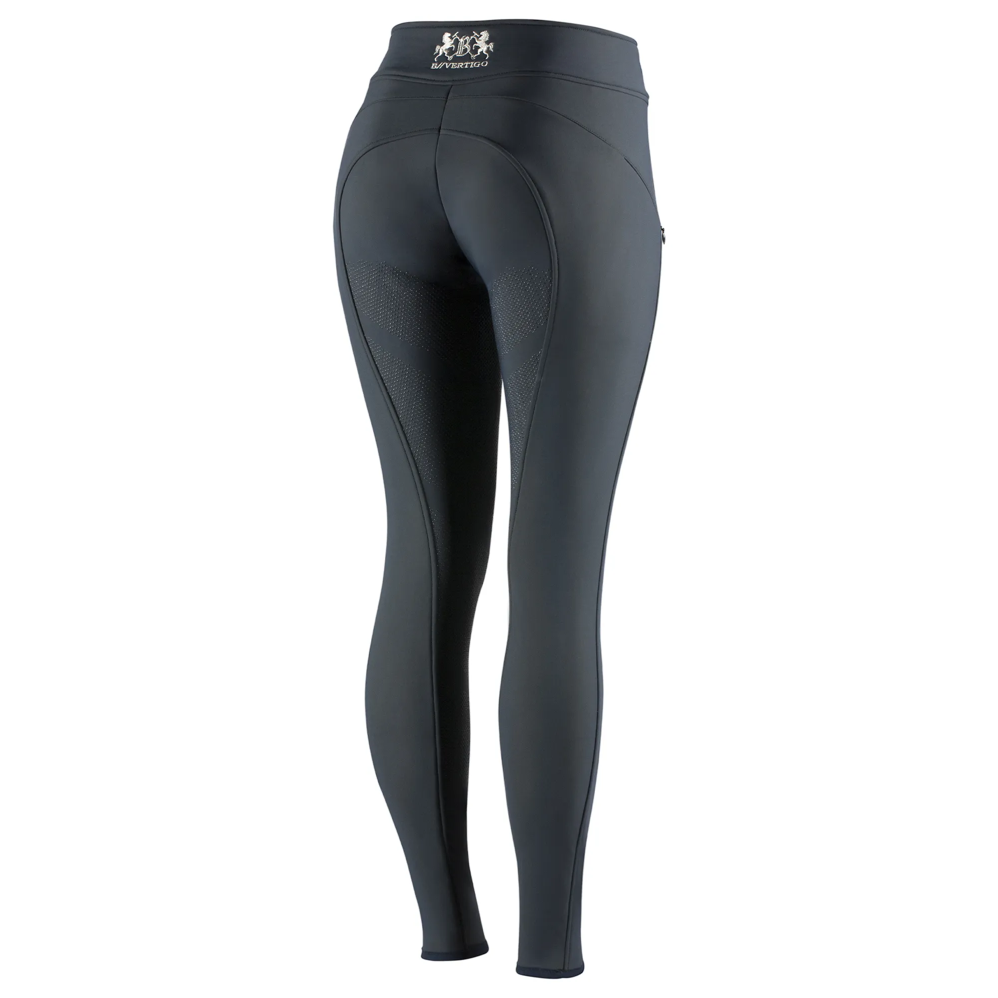 B Vertigo Justine Thermo Silicone Full Seat Winter Breeches, Dark Navy