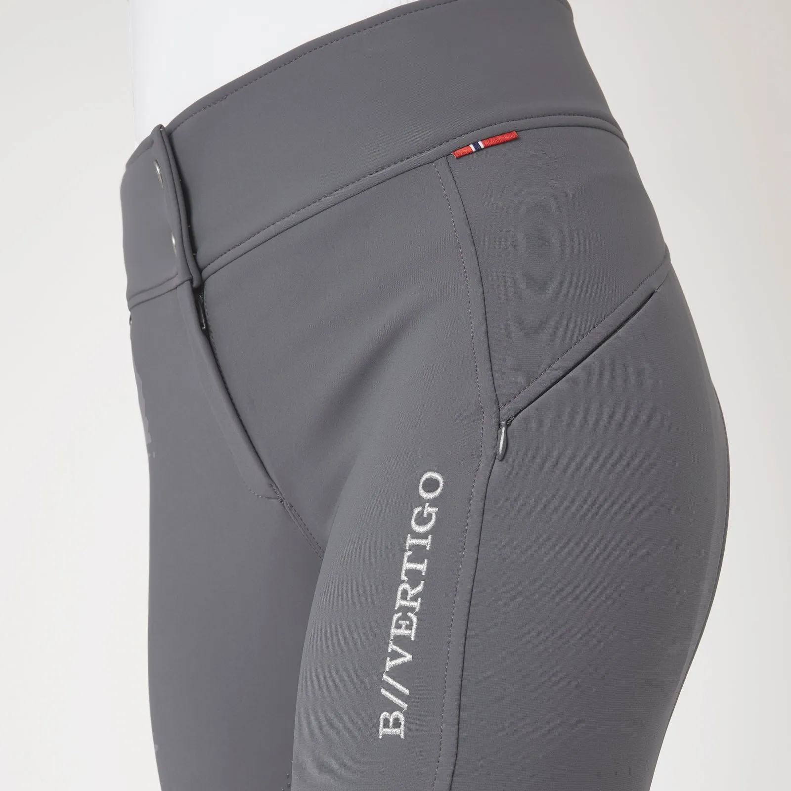 B Vertigo Justine Womens Thermo Silicone Full Seat Winter Breeches, Orion Blue