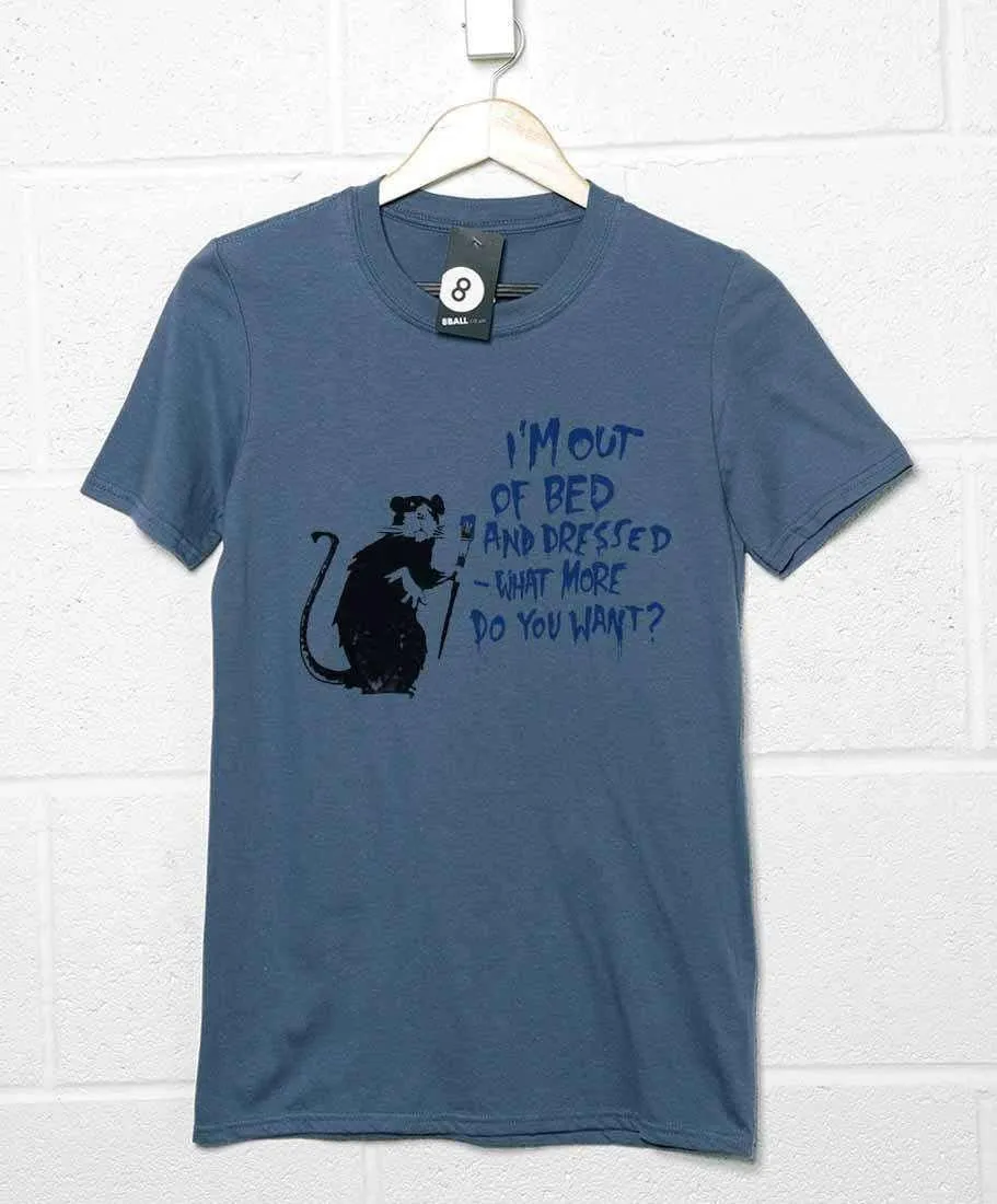 Banksy Out Of Bed Rat T-Shirt