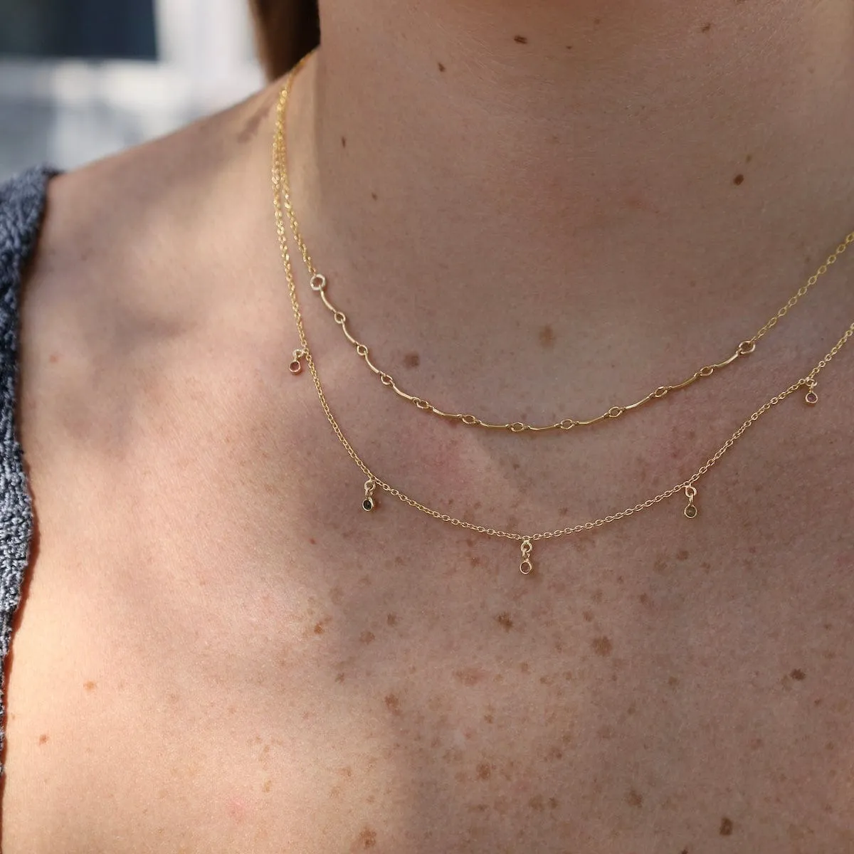 Bar Chain Layering Necklace