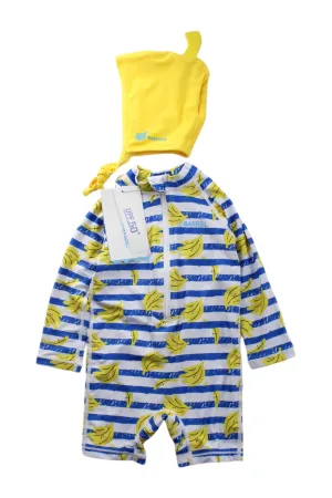 Barrel Banana Print Swim Set 18-24M