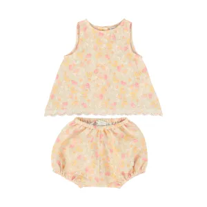 Bebe Organic Floral Baby Top and Bloomers Set