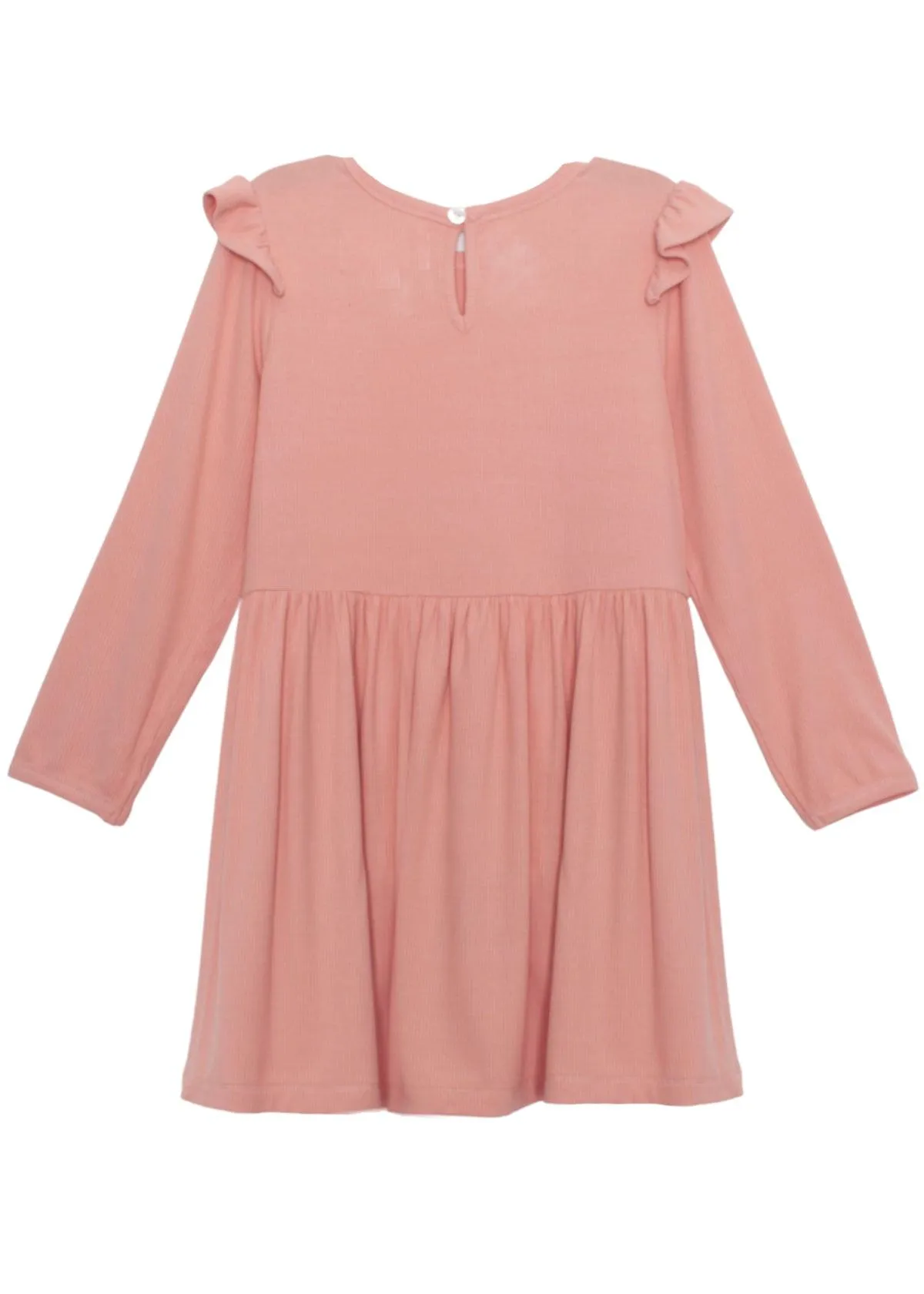 Bella Beauty Ruffled Shoulder Knit Dress