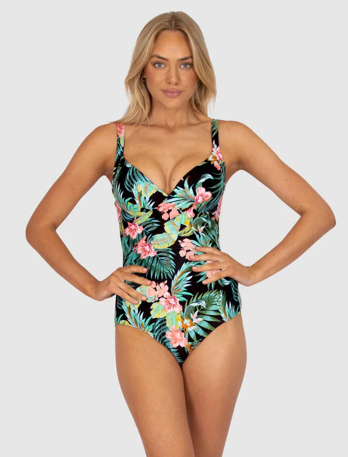 Bermuda Booster One Piece Black