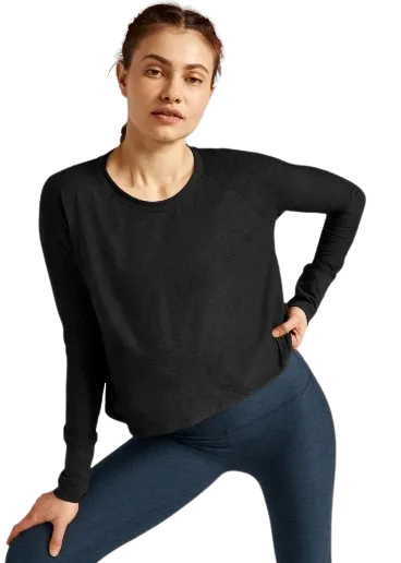 Beyond Yoga Featherweight Daydreamer Pullover - Darkest Night