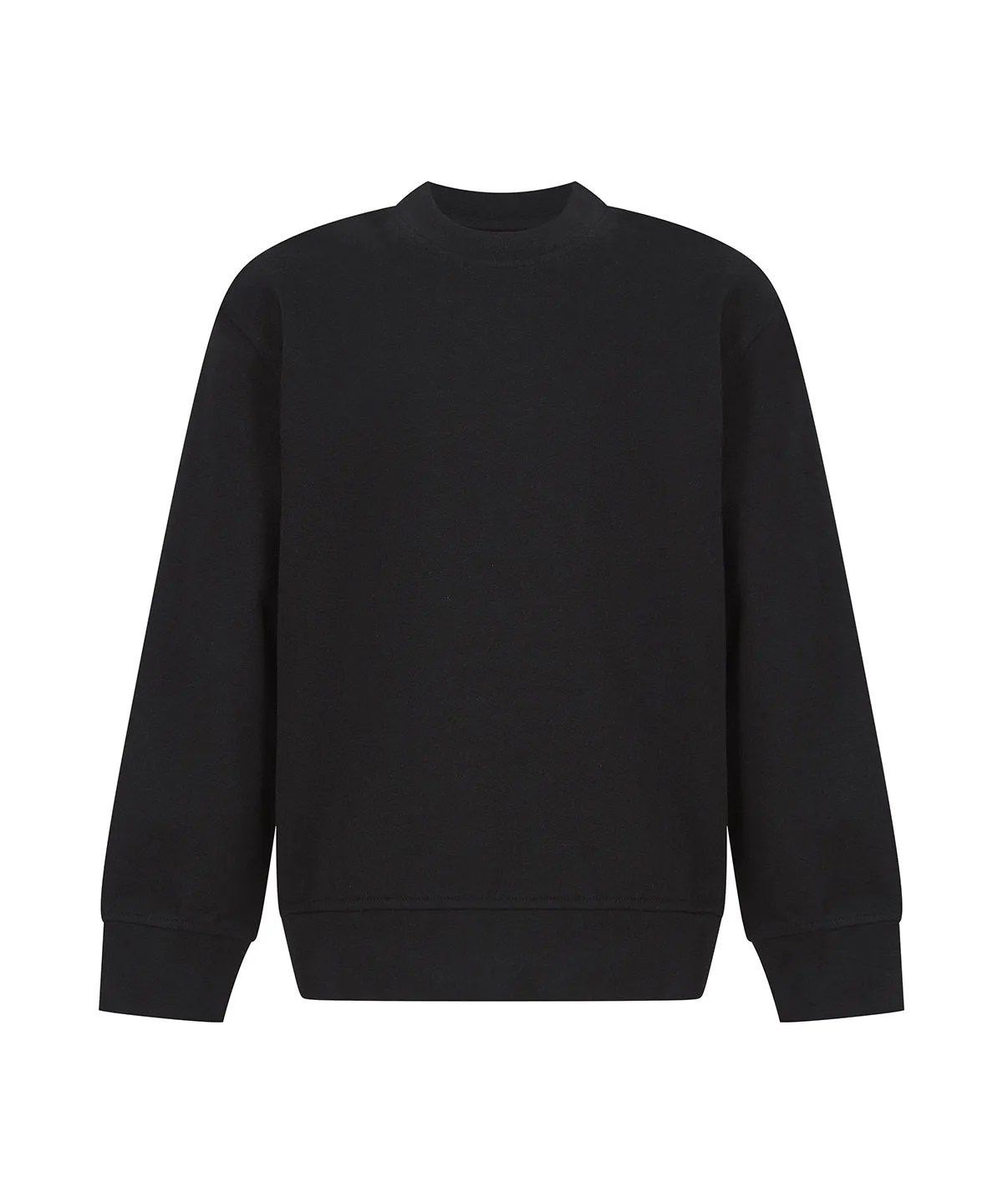 Black - Kids sustainable fashion curved hem sweatshirt