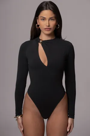 Black Maddison Cutout Bodysuit