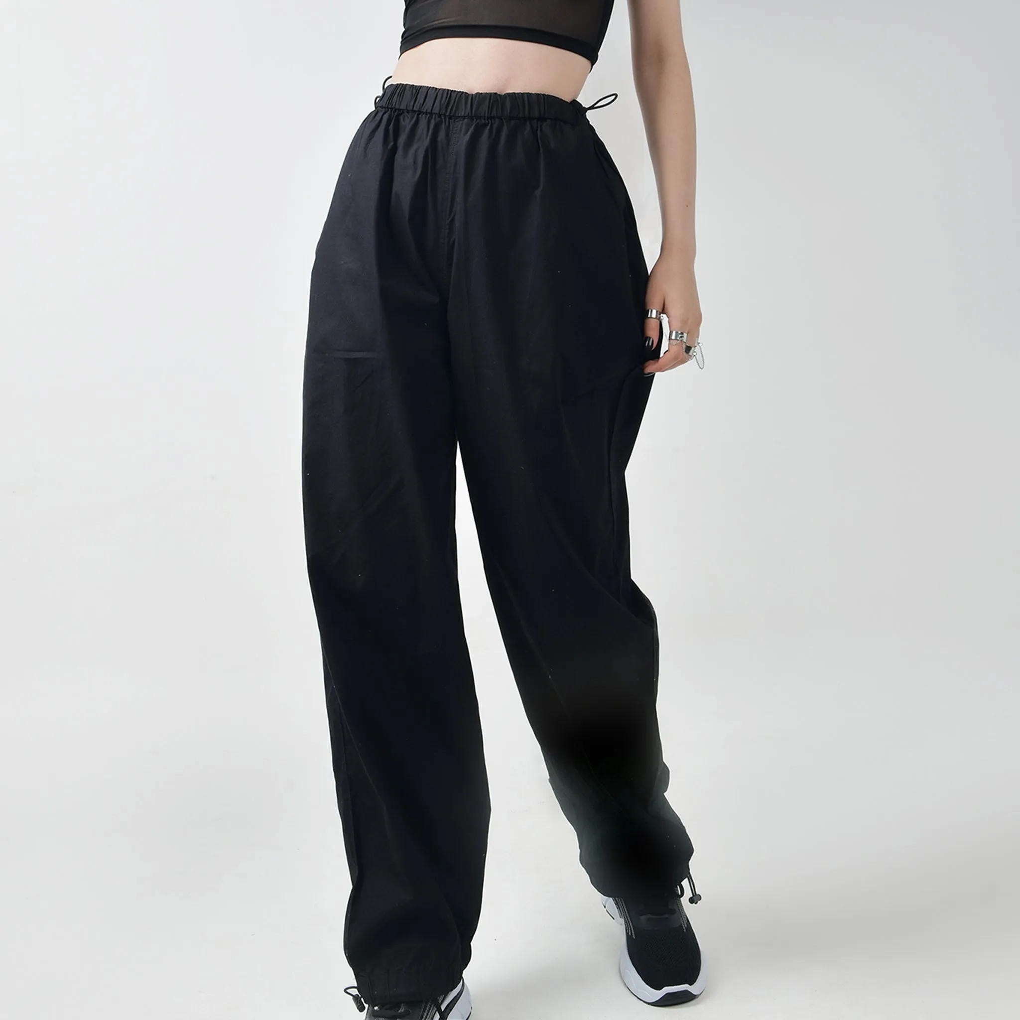 Black Parachute Pants